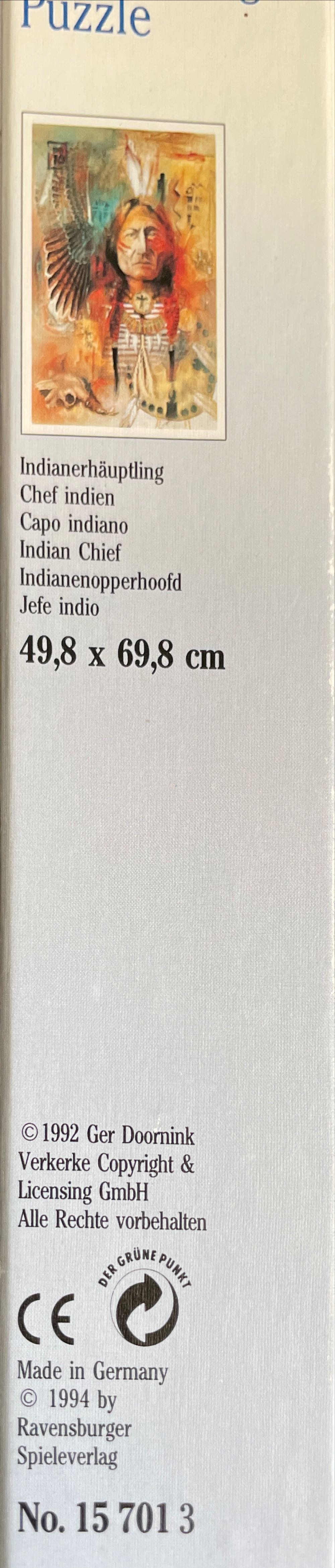 Indian Chief - Ravensburger puzzle collectible [Barcode 4005556157013] - Main Image 2