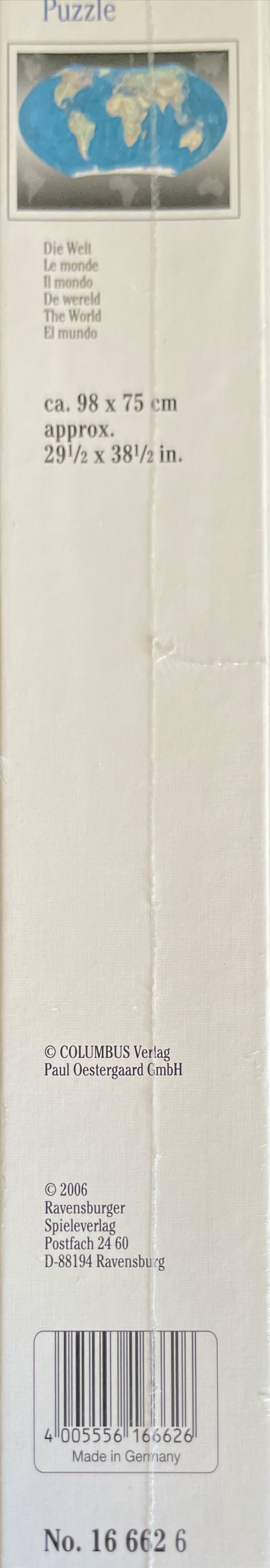 The World - Ravensburger puzzle collectible [Barcode 4005556166626] - Main Image 2