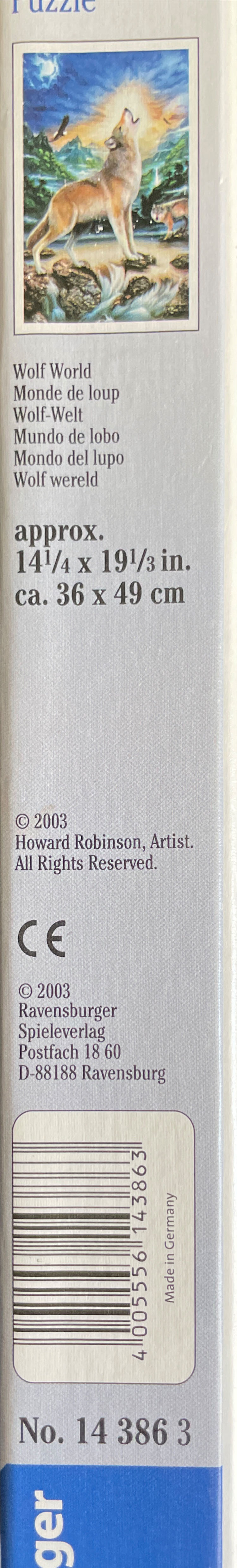 Wolf World - Ravensburger puzzle collectible [Barcode 4005556143863] - Main Image 2