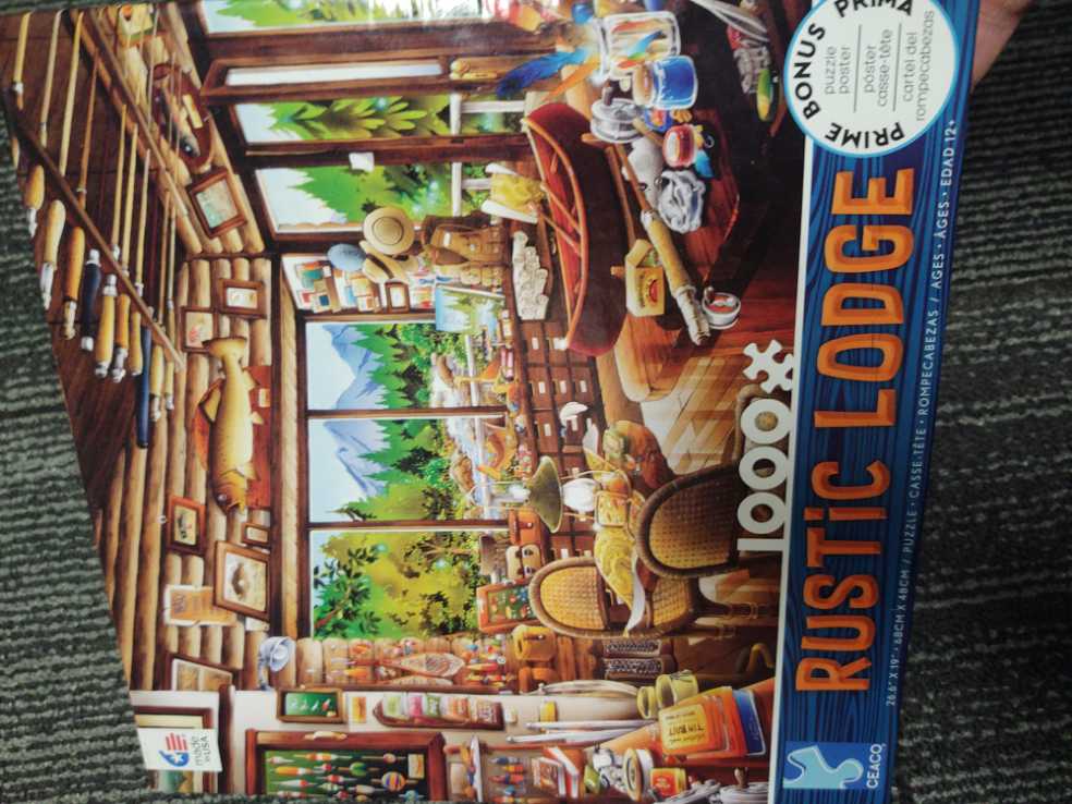 Rustic Lodge - Work & Sell - Ceaco puzzle collectible [Barcode 021081332255] - Main Image 2