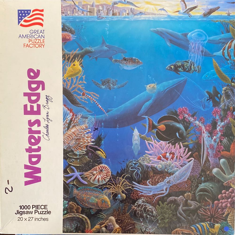 Great American Puzzle Company: Waters Edge - Great American Puzzle Factory puzzle collectible [Barcode 010563009464] - Main Image 2