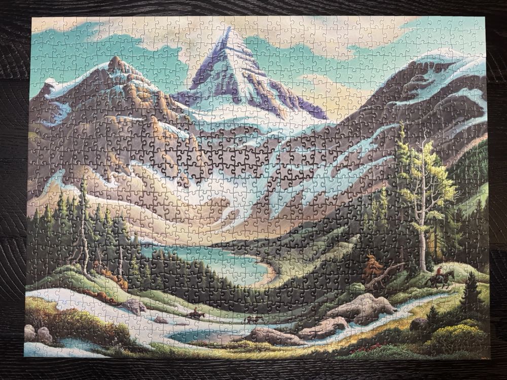 Thomas Benton Hart - Trail Riders - Pomegranate puzzle collectible [Barcode 9780764975615] - Main Image 2