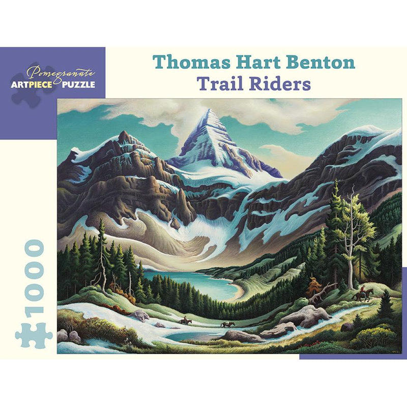 Thomas Benton Hart - Trail Riders - Pomegranate puzzle collectible [Barcode 9780764975615] - Main Image 3