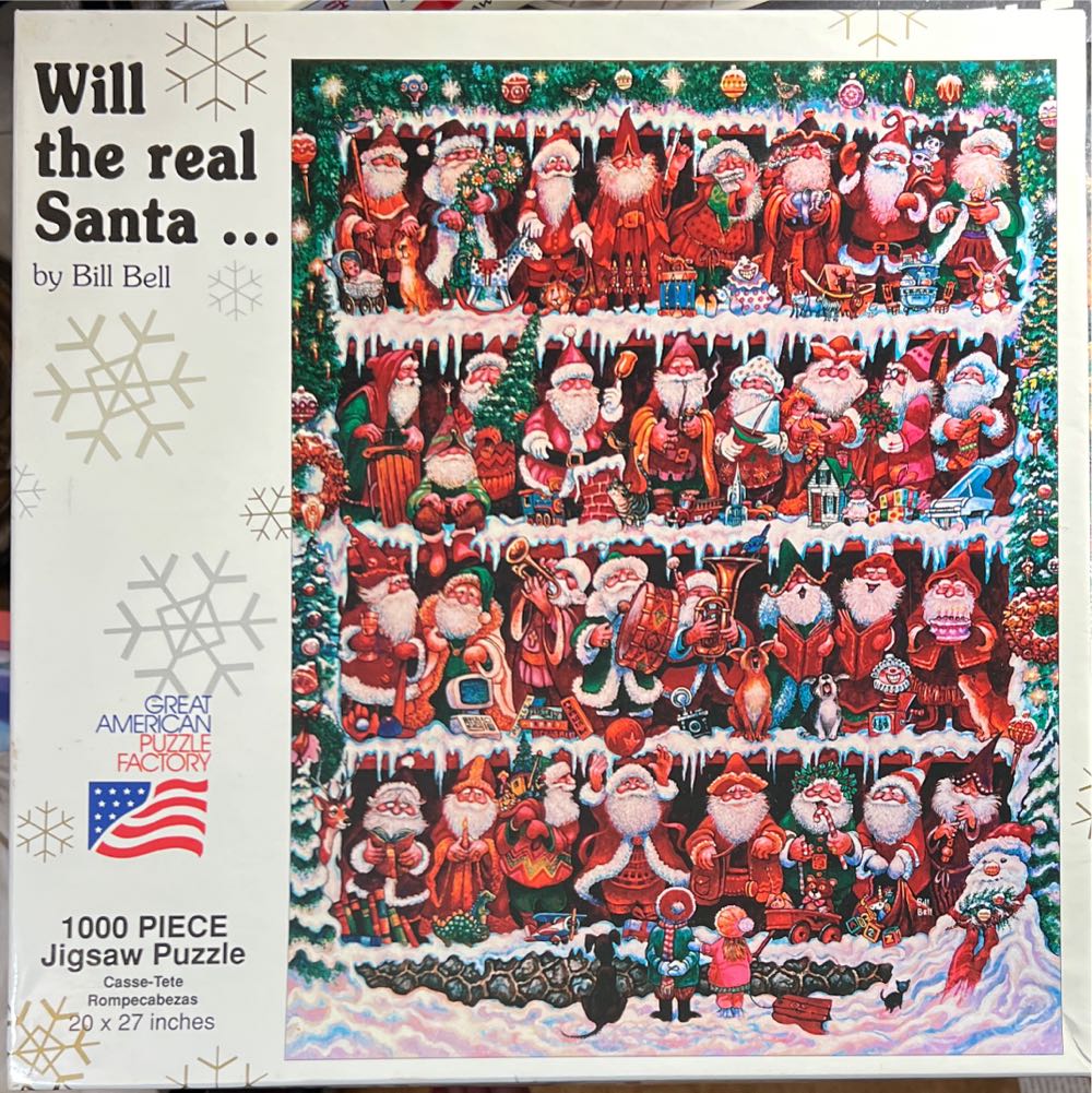 Will The Real Santa - Great American Puzzle Factory puzzle collectible [Barcode 010563008313] - Main Image 2