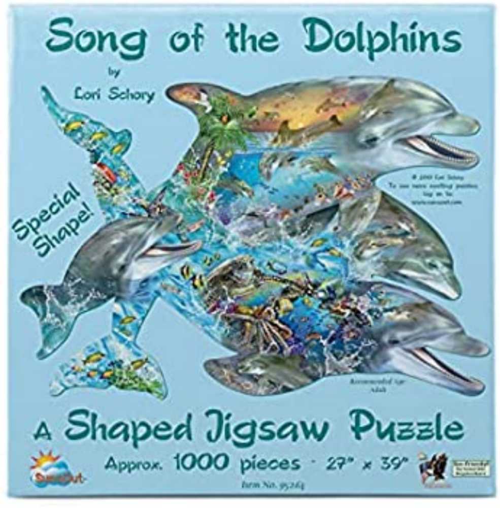 Song Of The Dolphins - SunsOut 🇺🇸 puzzle collectible [Barcode 796780952645] - Main Image 3