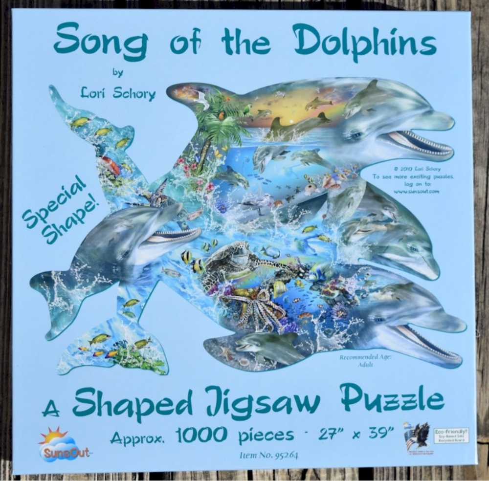 Song Of The Dolphins - SunsOut 🇺🇸 puzzle collectible [Barcode 796780952645] - Main Image 4