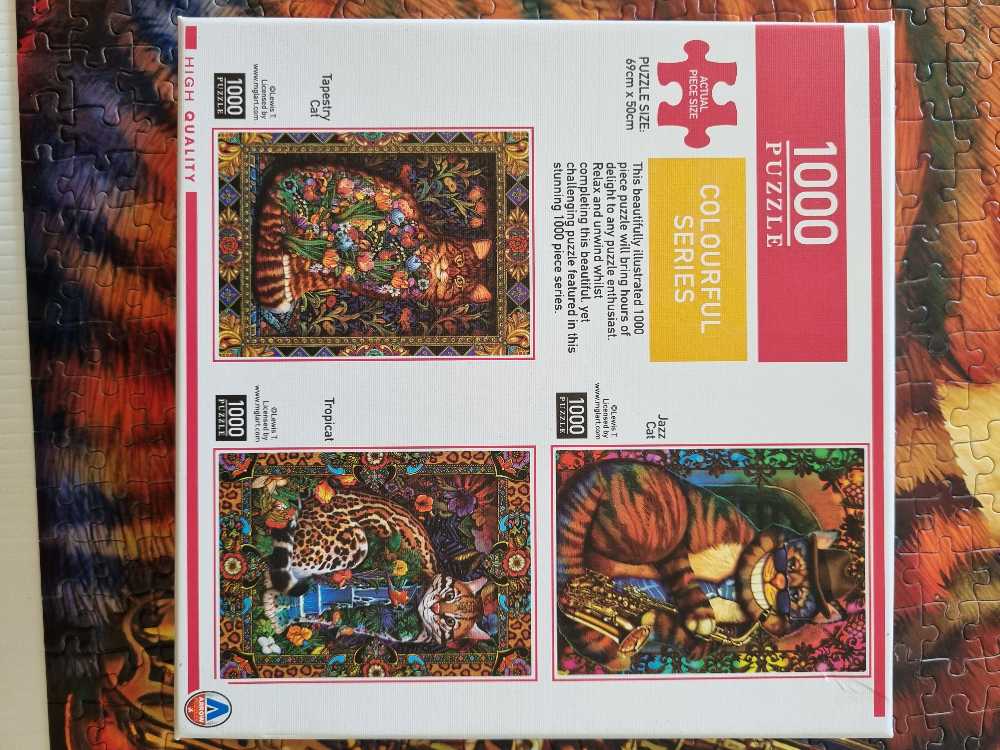 Arrow Colourful Series Cat Pieces - Arrow Puzzles puzzle collectible [Barcode 9317762187322] - Main Image 3