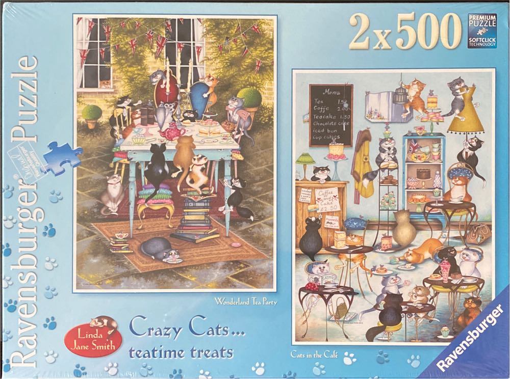 Crazy Cats… teatime treats - Ravensburger puzzle collectible [Barcode 4005556140756] - Main Image 2