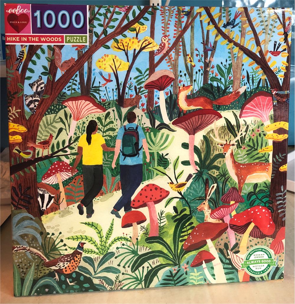 Hike In The Woods - Eeboo puzzle collectible [Barcode 689196511189] - Main Image 2