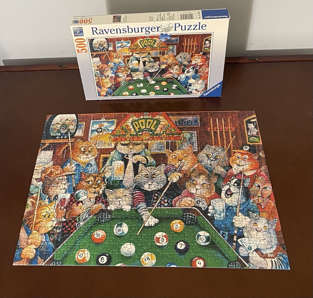 Pool Hall Cats - Ravensburger puzzle collectible [Barcode 4005556143085] - Main Image 3