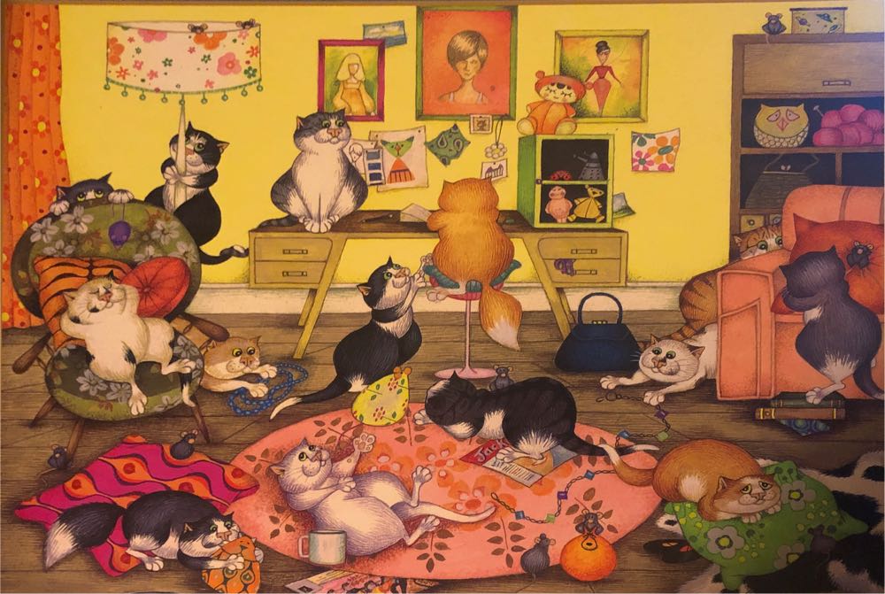Swinging Sixties Cats - Gibsons puzzle collectible [Barcode 5012269061390] - Main Image 2