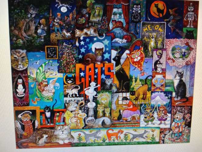 World Of Cats  - SunsOut puzzle collectible [Barcode 796780219410] - Main Image 2