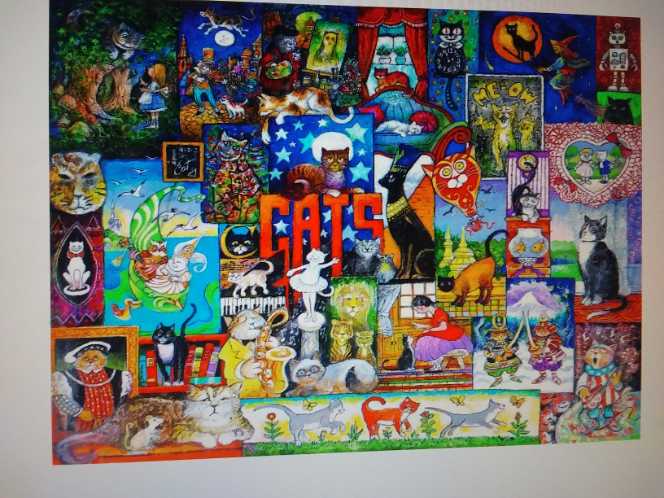 World Of Cats  - SunsOut puzzle collectible [Barcode 796780219410] - Main Image 3