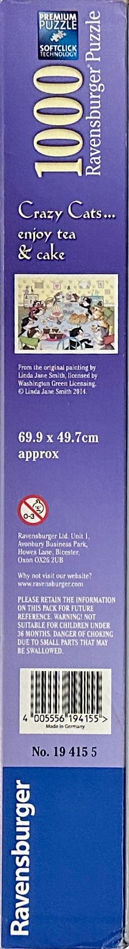 Crazy Cats - enjoy tea & cakes - Ravensburger puzzle collectible [Barcode 4005556194155] - Main Image 2