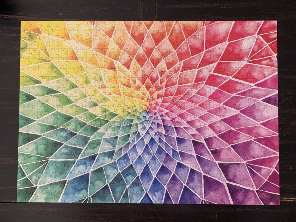 Diamond Dahlia - Buffalo Games puzzle collectible [Barcode 079346031306] - Main Image 2