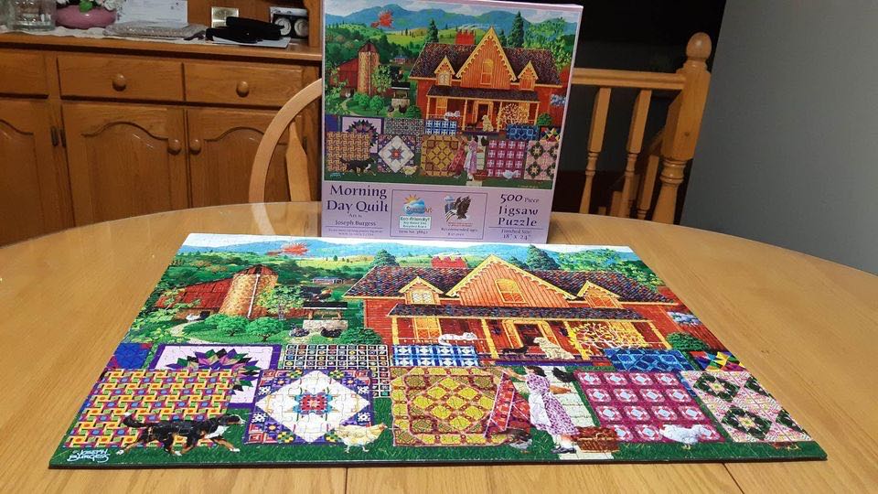 Morning Day Quilt - SunsOut 🇺🇸 puzzle collectible [Barcode 796780388420] - Main Image 2