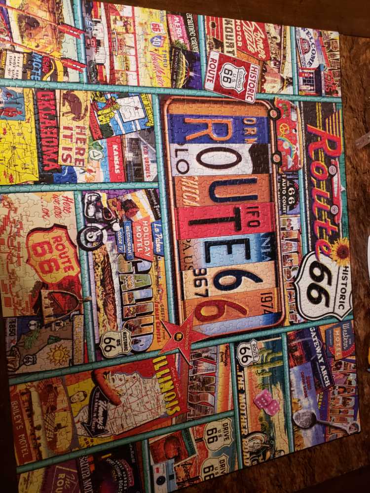 Route 66 - Hart Puzzles puzzle collectible [Barcode 704846705074] - Main Image 3
