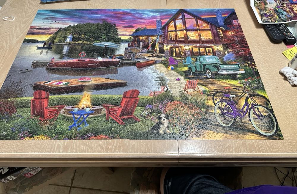 Lake House - Ceaco puzzle collectible [Barcode 021081350259] - Main Image 3