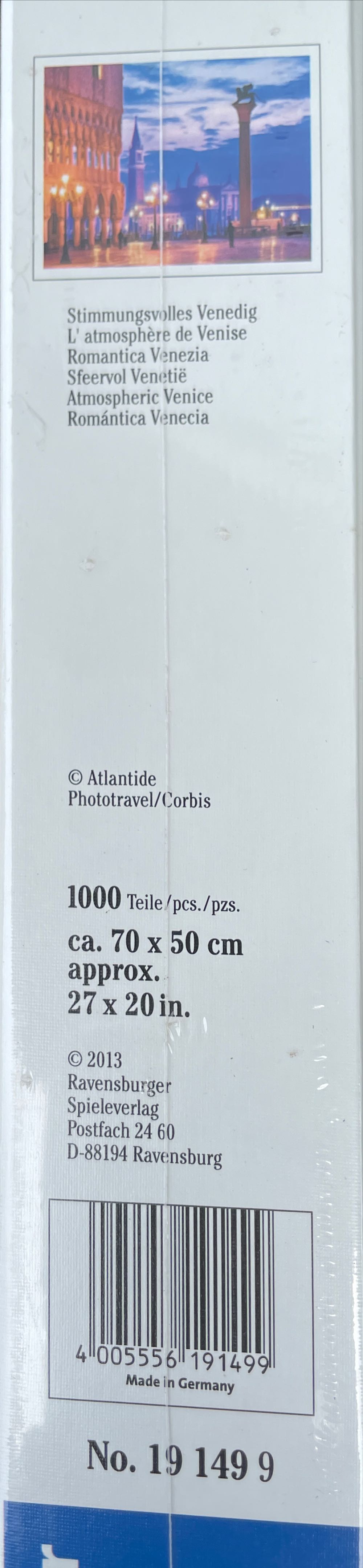 Atmospheric Venice - Ravensburger puzzle collectible [Barcode 4005556191499] - Main Image 2