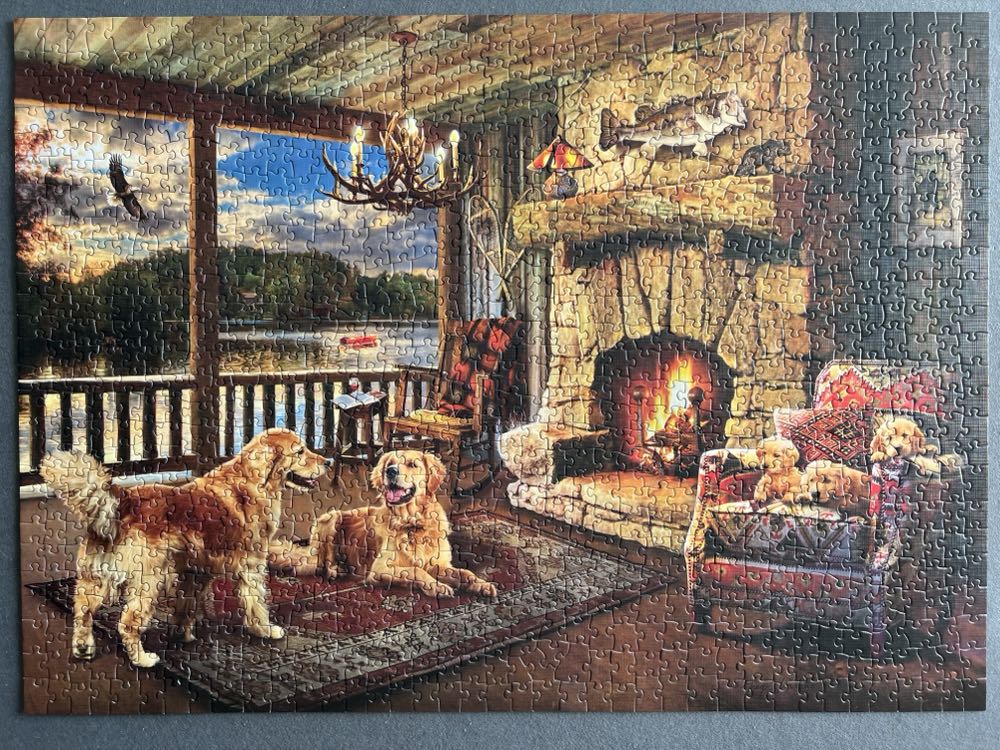 Lakeside Cabin - Cobble Hill puzzle collectible [Barcode 625012802949] - Main Image 2