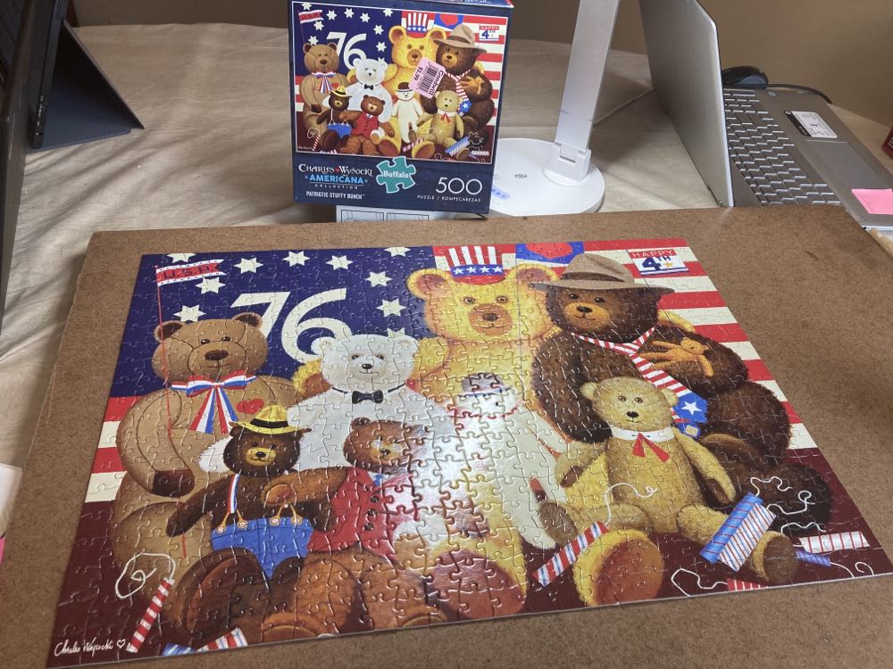 Patriotic Stuffy Bunch (Verified by Me) - Buffalo puzzle collectible [Barcode 079346037520] - Main Image 2
