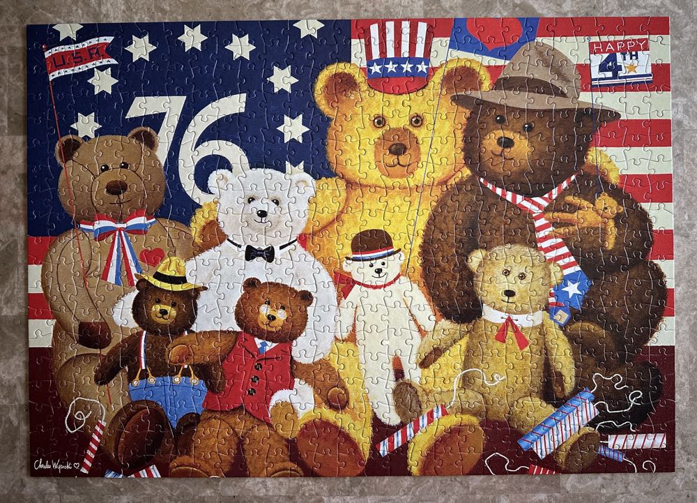 Patriotic Stuffy Bunch (Verified by Me) - Buffalo puzzle collectible [Barcode 079346037520] - Main Image 3