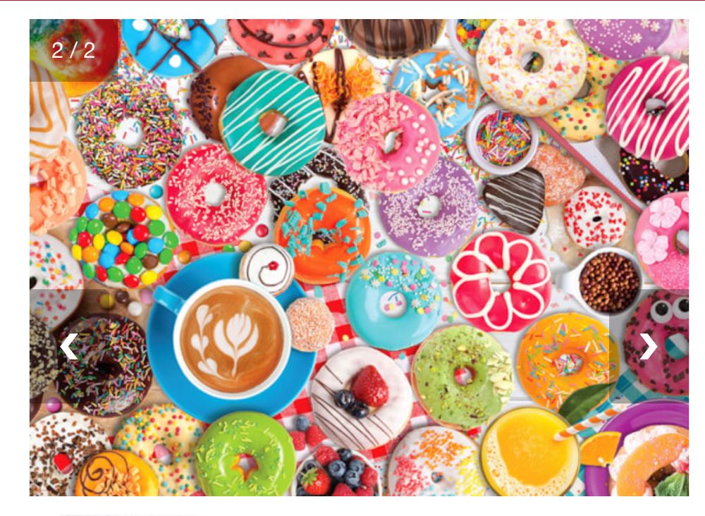 Donut Party - Eurographics puzzle collectible [Barcode 628136256025] - Main Image 2