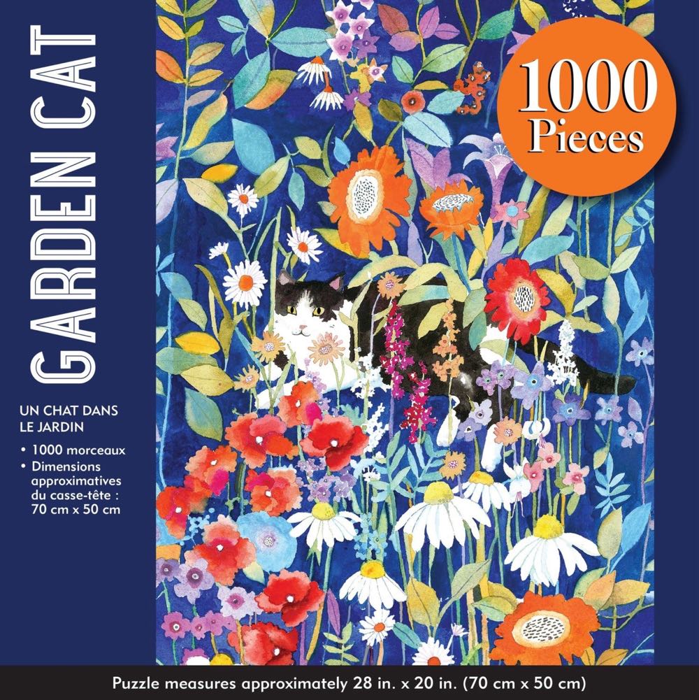 Garden Cat - Peter Pauper Press puzzle collectible [Barcode 9781441330673] - Main Image 2