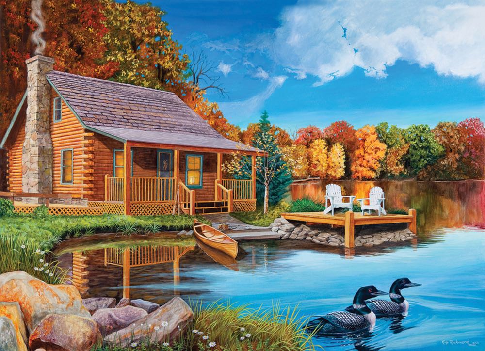 Loon Lake Annie H  - Cobble Hill puzzle collectible [Barcode 625012850223] - Main Image 2