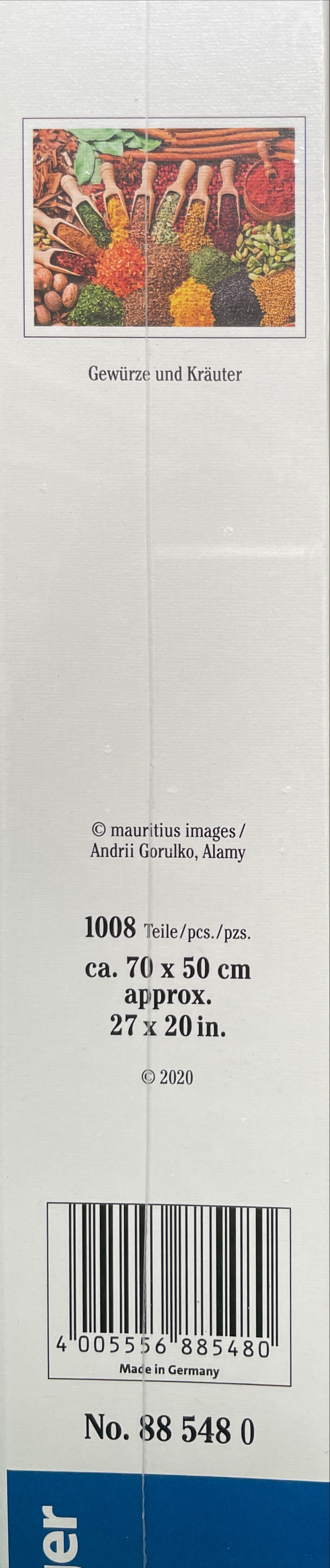 Herbs and Spices - Ravensburger puzzle collectible [Barcode 4005556885480] - Main Image 2