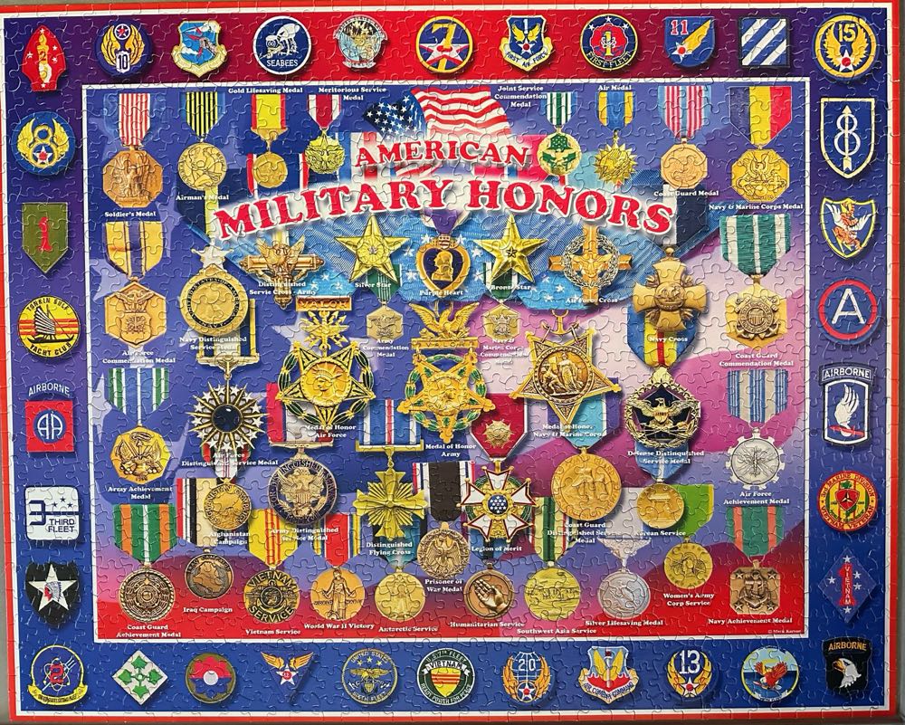American Military Honors - White Mountain Puzzles puzzle collectible [Barcode 724819256464] - Main Image 2