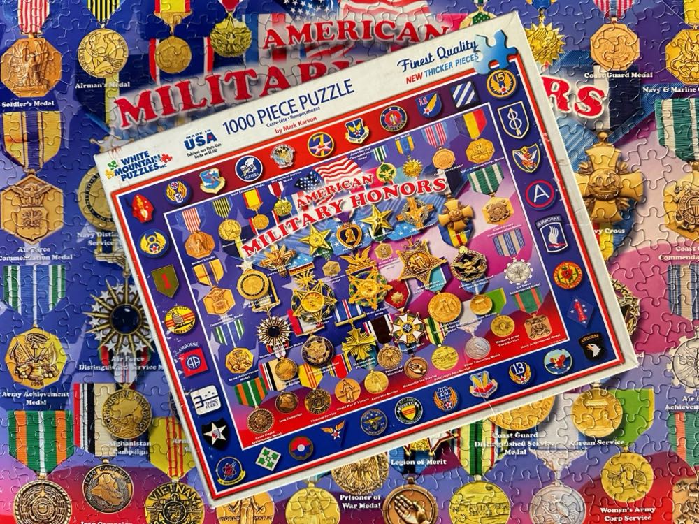 American Military Honors - White Mountain Puzzles puzzle collectible [Barcode 724819256464] - Main Image 3