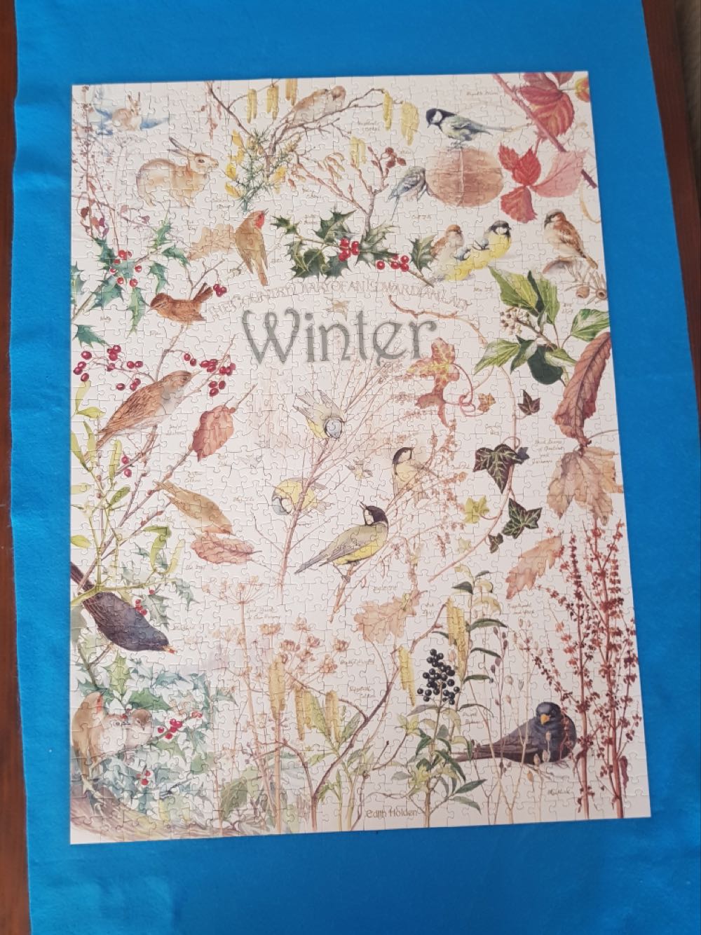 Country Diary: Winter 1000 Pieces - Cobble Hill puzzle collectible [Barcode 625012802147] - Main Image 2