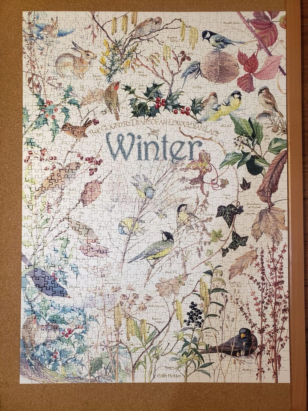 Country Diary: Winter 1000 Pieces - Cobble Hill puzzle collectible [Barcode 625012802147] - Main Image 3