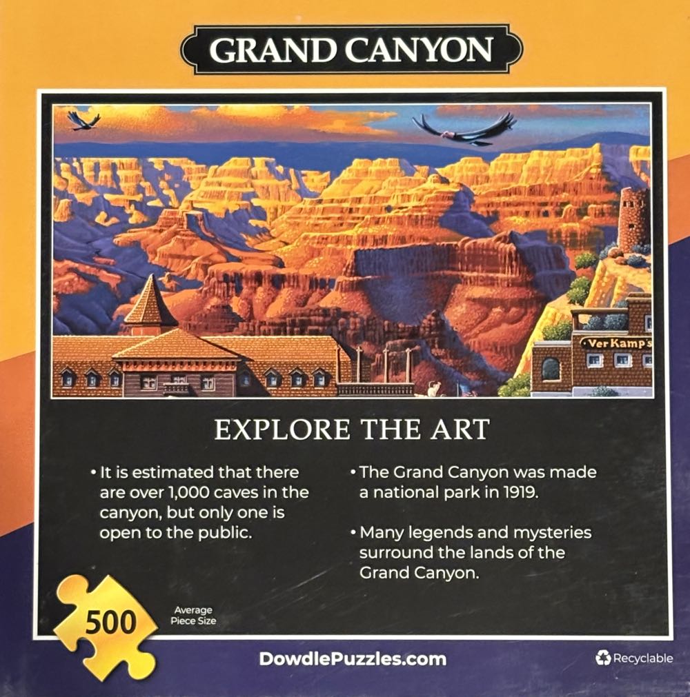 Grand Canyon - Dowdle puzzle collectible [Barcode 671095201032] - Main Image 2