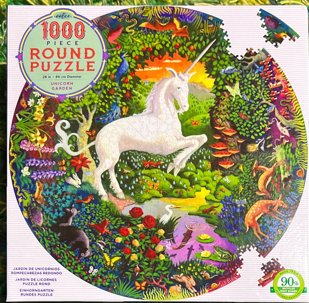 Unicorn Garden - Eeboo puzzle collectible [Barcode 689196507663] - Main Image 2