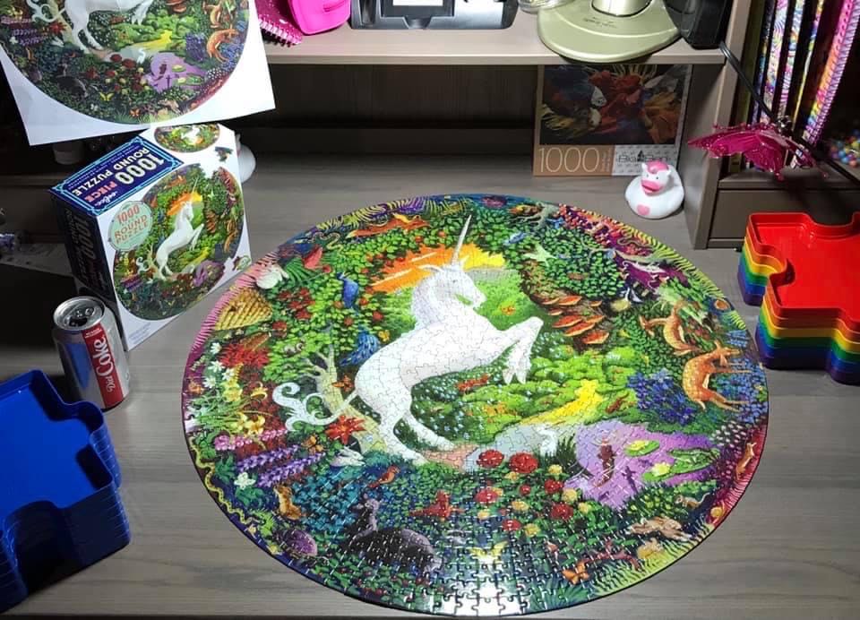 Unicorn Garden - Eeboo puzzle collectible [Barcode 689196507663] - Main Image 3