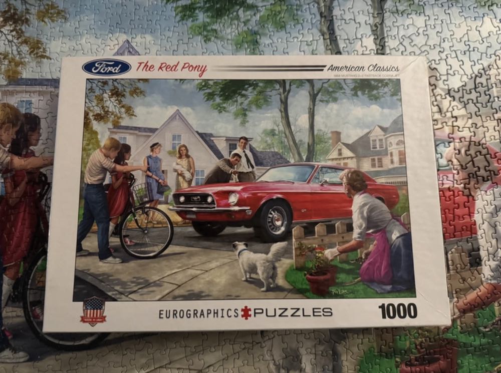 The Red Pony - EuroGraphics puzzle collectible [Barcode 628136609562] - Main Image 4