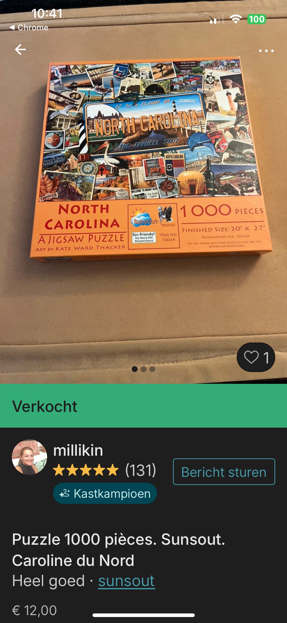 North Carolina - SunsOut puzzle collectible [Barcode 796780700499] - Main Image 4