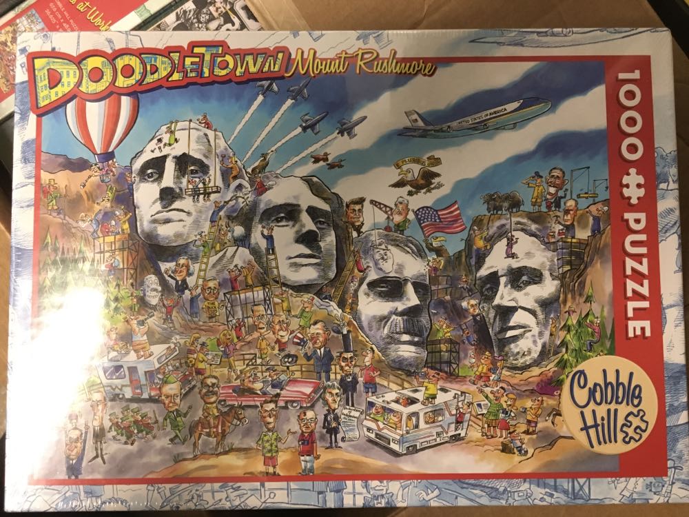 Doodletown: Mount Rushmore - Cobble Hill puzzle collectible [Barcode 625012535038] - Main Image 2