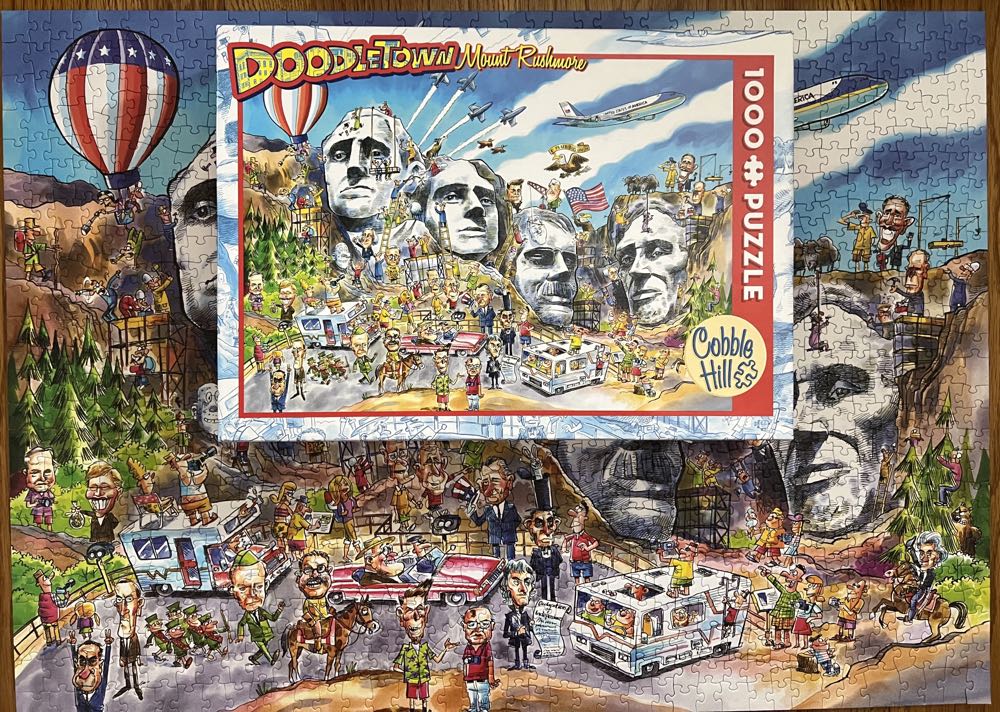 Doodletown: Mount Rushmore - Cobble Hill puzzle collectible [Barcode 625012535038] - Main Image 3