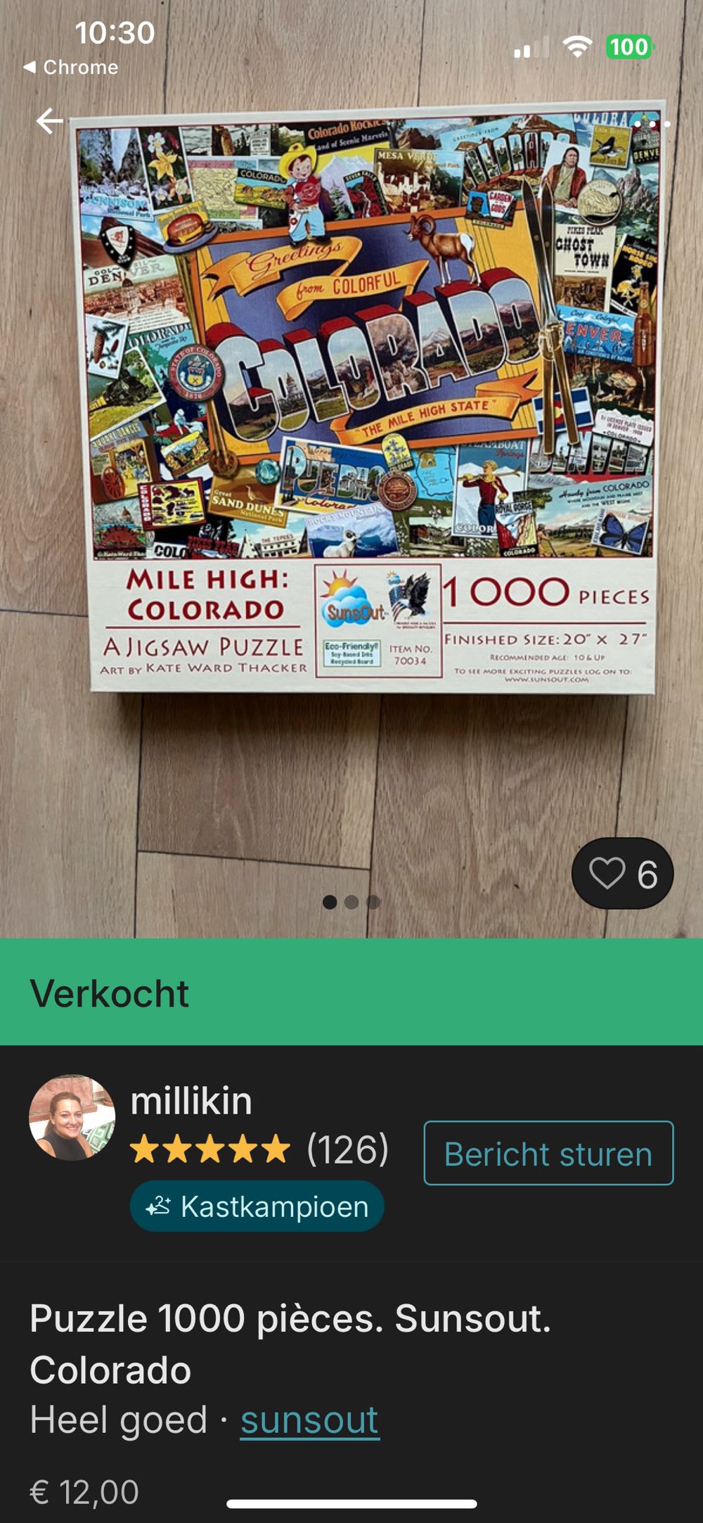 Mile High Colorado - SunsOut puzzle collectible [Barcode 796780700345] - Main Image 4