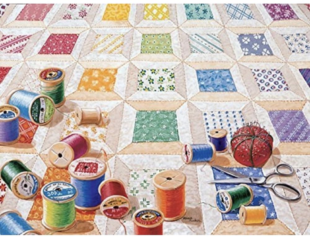 Spools - SunsOut puzzle collectible [Barcode 796780242180] - Main Image 2