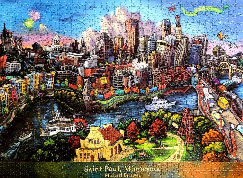Downtown St. Paul - PuzzleTwist puzzle collectible [Barcode 614399101189] - Main Image 2