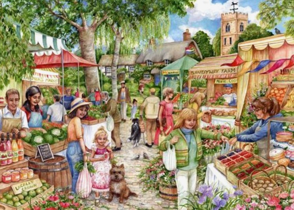 Farmers Market - Falcon de luxe puzzle collectible [Barcode 8710126112441] - Main Image 2