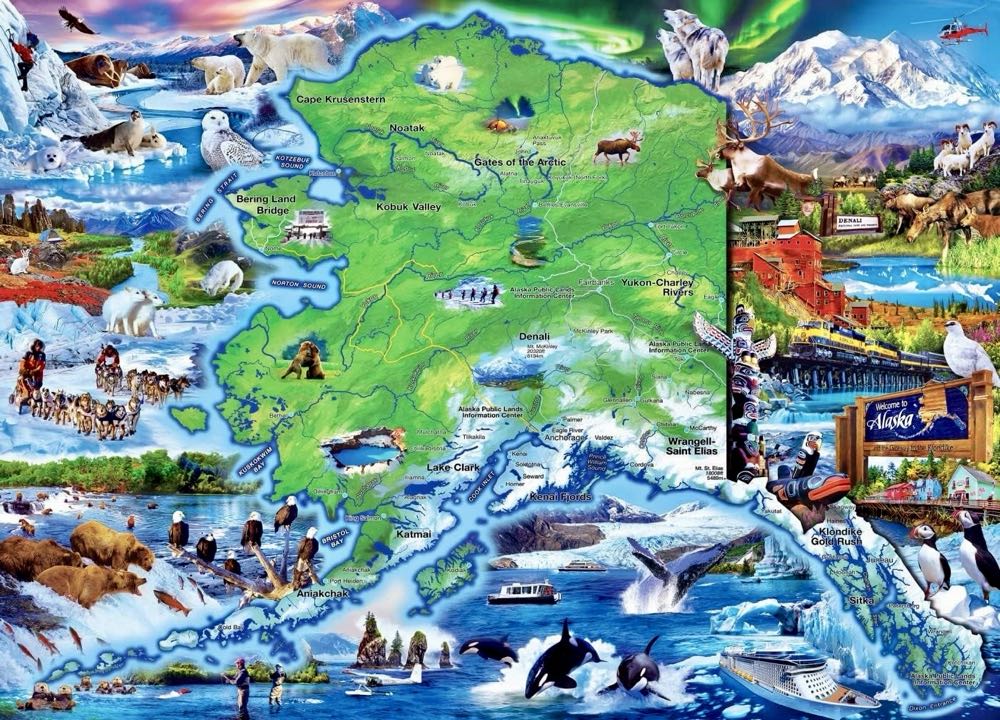 Alaska National Park (NFT)  - MasterPieces puzzle collectible [Barcode 705988721502] - Main Image 2