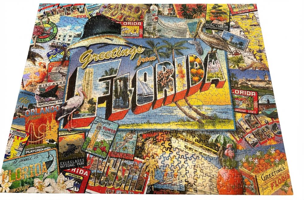 Greetings From Florida - Puzzles With Hart 🇺🇸 puzzle collectible [Barcode 704846704886] - Main Image 2