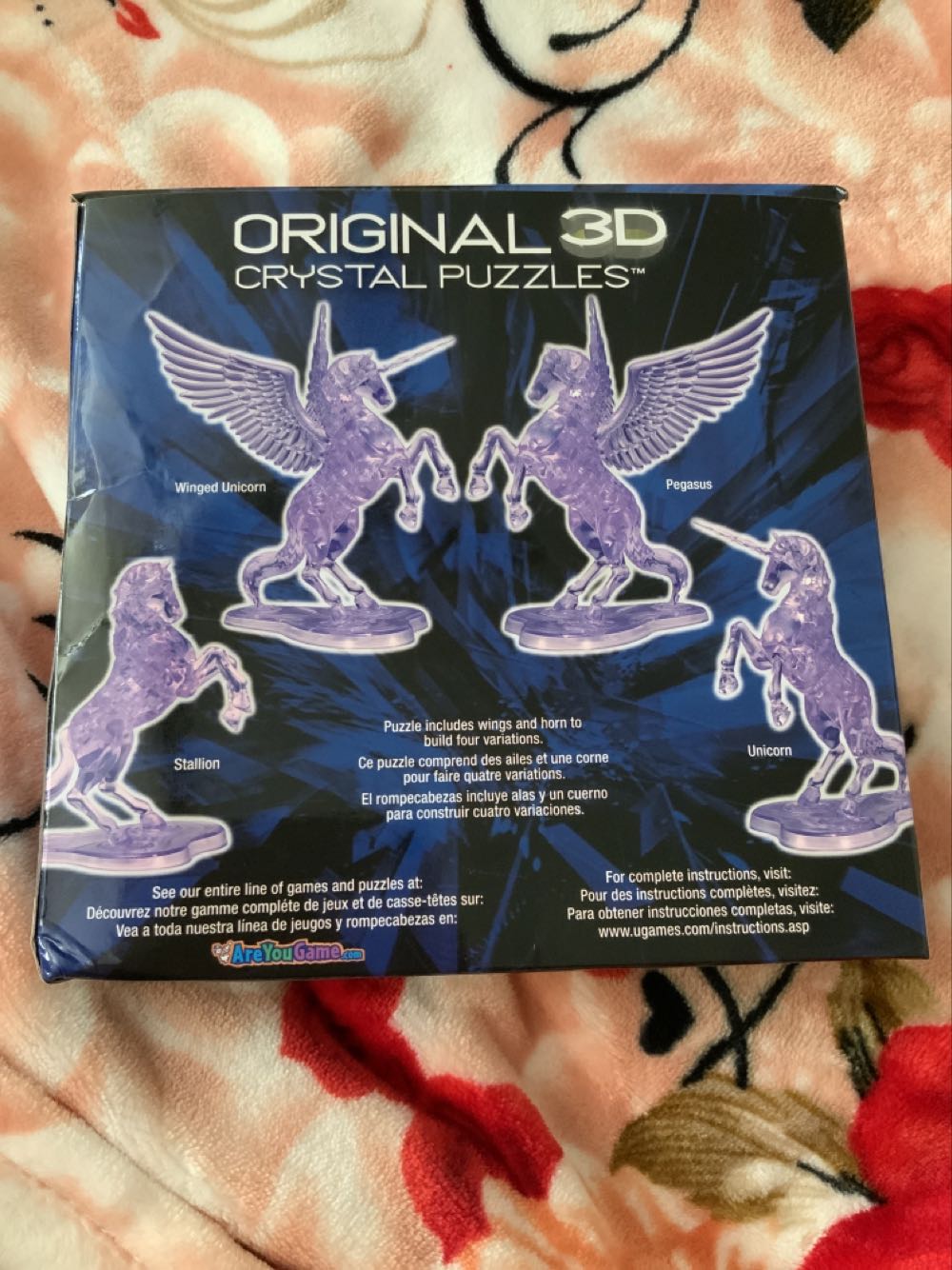 Purple Horse ( Stallion, Winged Unicorn, Pegasus, Unicorn) - Bepuzzled puzzle collectible [Barcode 023332310609] - Main Image 2