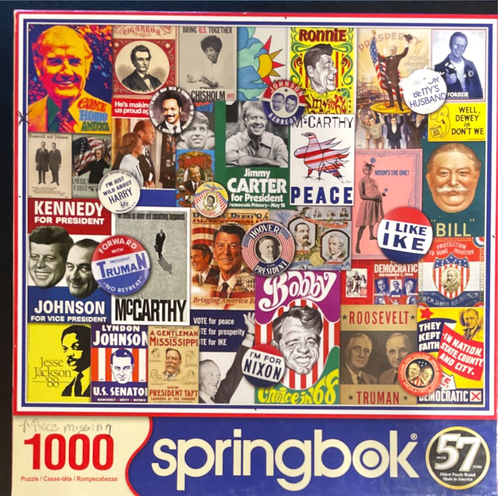 Poster Politics - Springbok puzzle collectible [Barcode 091683109418] - Main Image 2