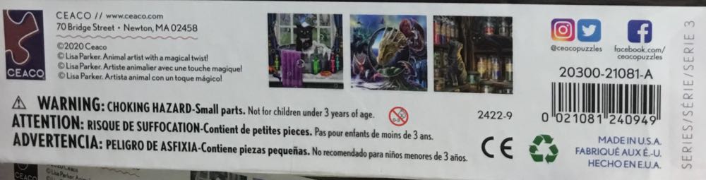 Night Spirits: Apothecary Cats - Ceaco puzzle collectible [Barcode 021081240949] - Main Image 3